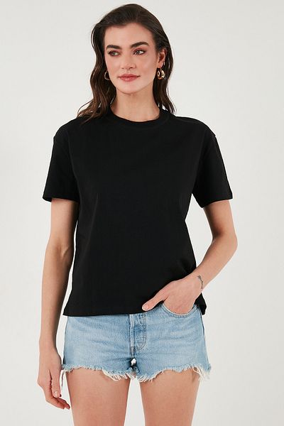 Lela Cotton Oversize Fit Crew Neck t Shirt t Shirt 5866097