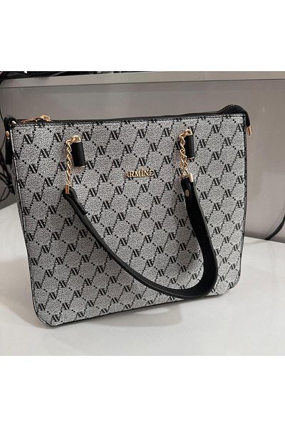 Armine Gray Dotted Bag - AR36203