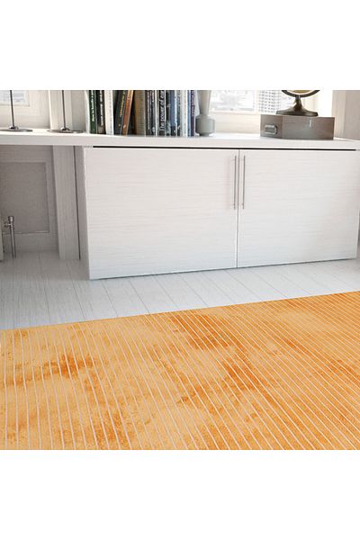 Homelux Nory rug, rectangular, 190X290 cm, plain, yellow, viscose, wool