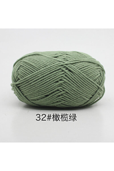 Choice 32 40-50 جم/مجموعة 4 طبقات من القطن الحليبي (80%) غزل حياكة مصبوغ تطري...