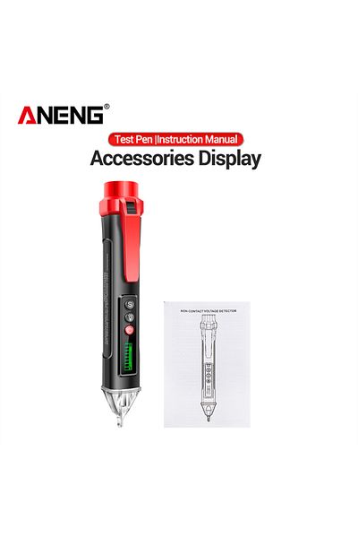 ANENG Black ANENG VC1010 Digital AC/DC Voltage Detectors Smart Non-Contact Tester Pen Meter 12-1000V Curre
