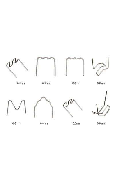 Choice 800PCS Automotive Plastic Repair Welding Nail Standard Pre Cut Wave Staples Bumper Bodywork Repai...