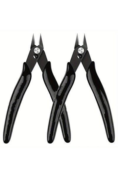 Choice كماشة قطع صغيرة سوداء اللون مكونة من قطعتين لقص الأسلاك الكهربائية وقص...