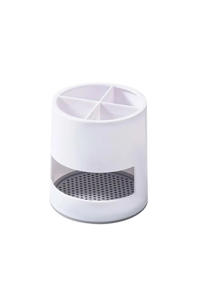 Choice حامل تصريف عملي باللون الأبيض، منظم تخزين بديل لجزء المطبخ، مجموعة محو...