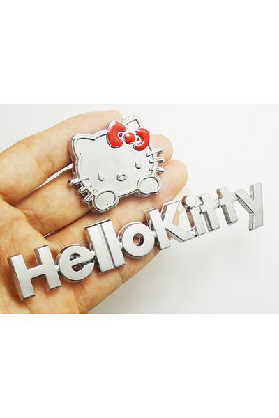 Choice A Sanrio 3D Car Stickers Anime Hello Kitty Cartoon Auto Decor Scratches Decor Kawaii Car Accessorie.
