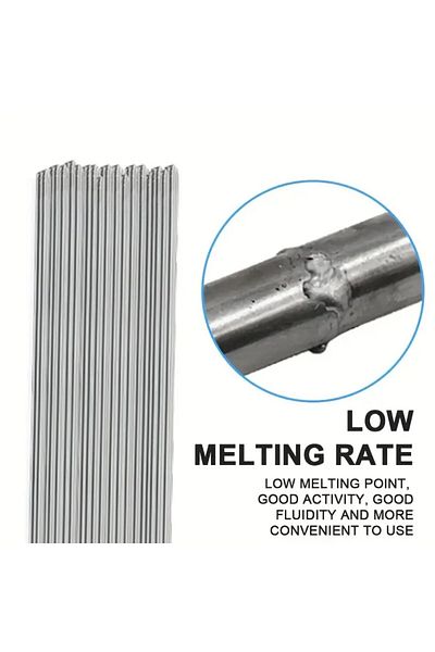 Choice 1.6mm x 40PCs Aluminum Welding Rods Low Temperature Easy Melt Aluminum Welding Wire Flux Core Suitab