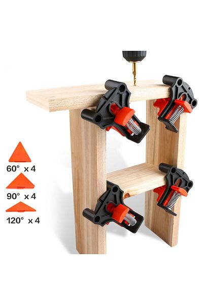 Choice Woodworking Angle Clamp Tool Set 60/90/120 Degrees Fixer Photo Frame Picture Frame Clamp Home Too...