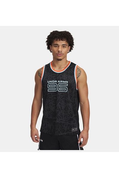 Under Armour Men's Black Zone Pro Mesh Tank Printed Tank Top 6000369 -001