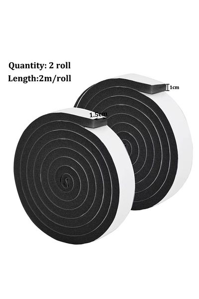 Choice Black 1.5 4m Foam Window Sealing Strips Windproof Sound-Proof Door Weather Stripping Dustproof Self-