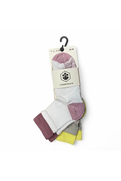 lumberjack Wl Conet 4Pr Color Socks - 2Li 34C10226, Size 36-40