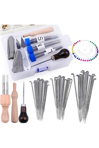 Choice KRABALL 70PCS Needle Felting Kit Wool Felt Needle Wool Felt Pocked Needles for DIY Yarn Wool Felt...