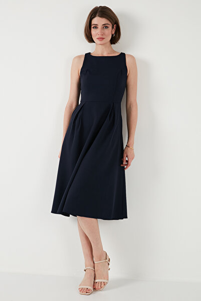 Lela Φόρεμα με πλισέ μίντι φόρεμα με κανονική εφαρμογή με τσέπες 6051963