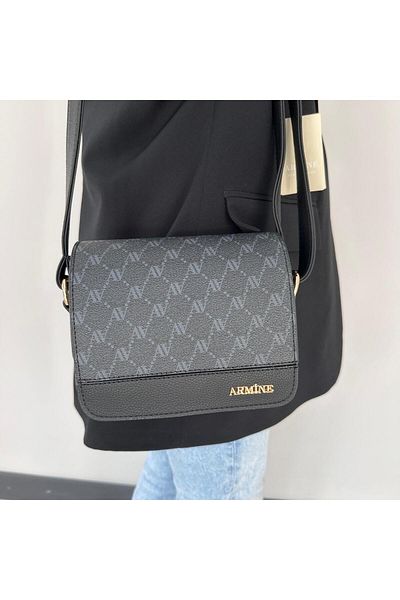 Armine Black Dotted Bag - AR33101