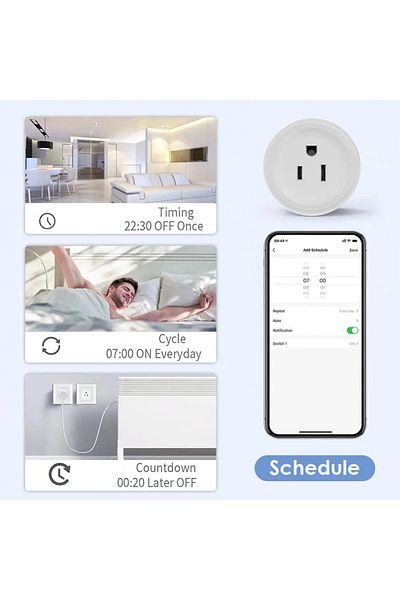 Choice US Plug Smart Wifi Plug US Standard Wireless Outlet 10A Remote Control Smart Home Appliances Work Wi