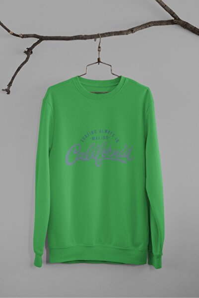 Butik Tricou unisex cu mânecă lungă CALIFORNIA Transfer cu imprimeu guler rot...