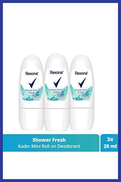 Rexona Kadın Roll On Deodorant Shower Fresh 20 ml x3