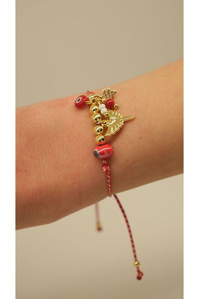 Jerie Gold Angel Figure Adjustable Martenchia Bracelet