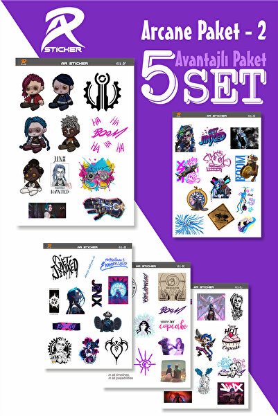 AR Sticker ملصق كمبيوتر محمول غامض، حزمة مفيدة من 2 إلى 5 مجموعات