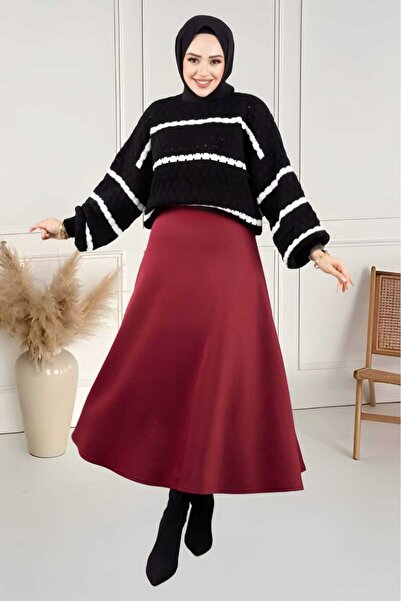 CNG MODA Puff scuba Flared skirt