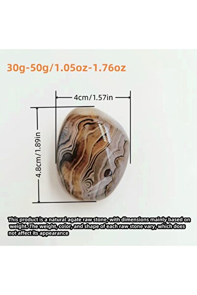 Choice قطعة مقبض من حجر العقيق الحريري الخام الكبير 30-50 جرام بدون حصى محفور...