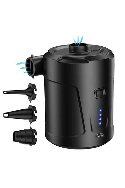 Choice Battery Powered black Portable Quick-Fill Air Pump 5000mAh Perfect Inflator / Deflator Pump for Air