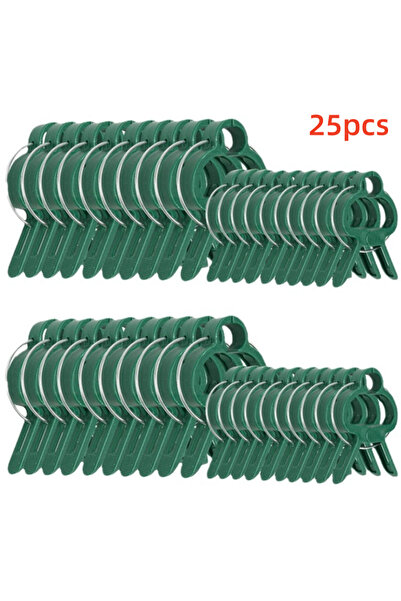 Choice مشابك تثبيت كبيرة للنباتات مكونة من 20 قطعة قابلة لإعادة الاستخدام لدع...