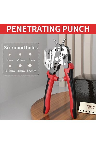 Choice Red Hole Punch Plier New Design Eyelet Puncher Diy Tool Watchband Strap Household Punching Leathercr