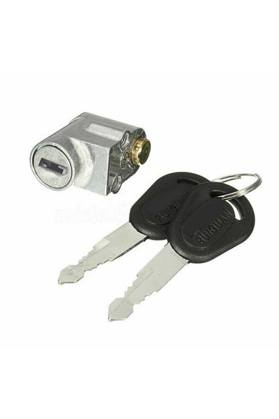 Choice New Battery Safety Pack Box Lock W/2 Key Ignition Lock Metal For Motorcycle Electric EBike Scoote...
