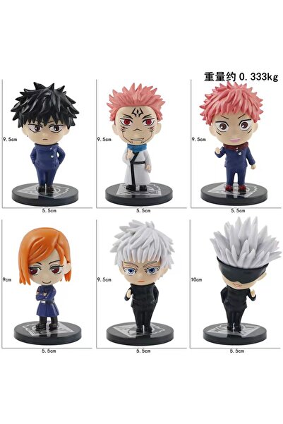 Choice1 Bandai 6pcs-A 6Pcs/set Jujutsu Kaisen Anime Figure Gojo Satoru Yuji I...