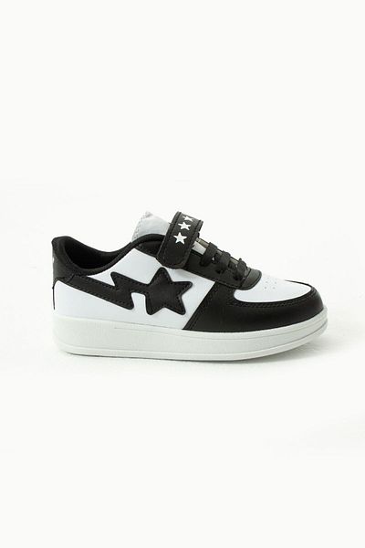 ALTUNTAŞ Black Unisex Kids Sneakers - Velcro Sports Shoes
