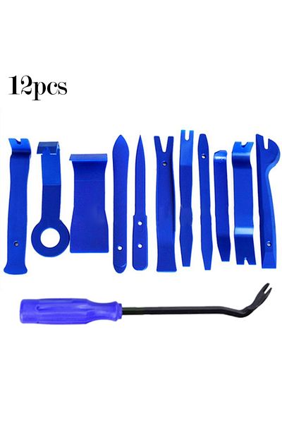 Choice 12pcs set Car Door Clip Car Disassembly Tools Set DVD Stereo Refit Kits Interior Plastic Trim Panel