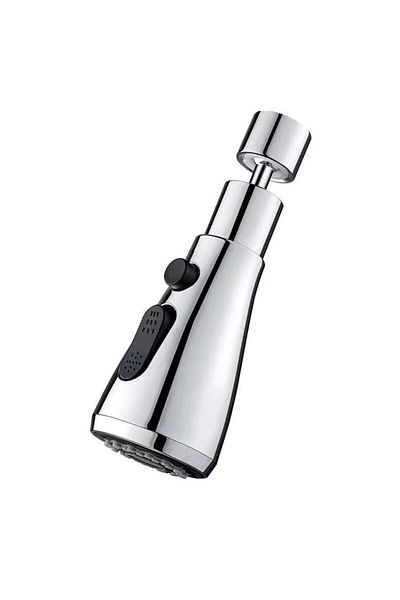 Choice B 1pc Faucet Extender Metal Alloy,Three Modes,Head Water Saver Home Extended Shower Spray Filter