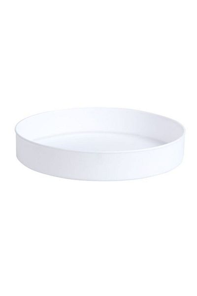 Choice White 360 Degree Rotating Cabinet Organizer Kitchen Bathroom Cosmetic Turntable Storage Tray Non-Sli
