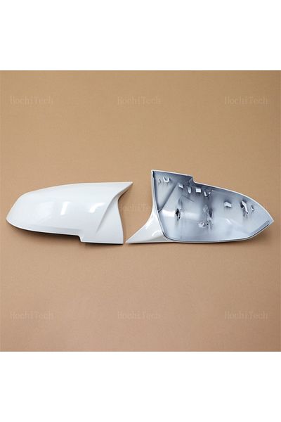 Choice White White Rearview Mirror Cap Wing Side Mirror Cover For BMW 1 2 3 3GT 4 X1 E84 M2 i3 Series F20 F