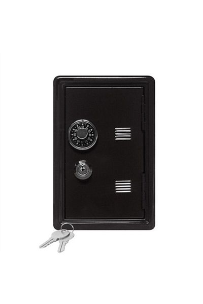 Choice black Household Insurance Box Vertical Mini Metal Safe Car Safe Key Insurance Cabinet Desktop Decora