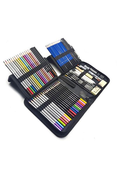 Choice Bview Art 83 Pack Stuff Diverse art Pencils Sketching Art Set for Beginners Professional Artists ...