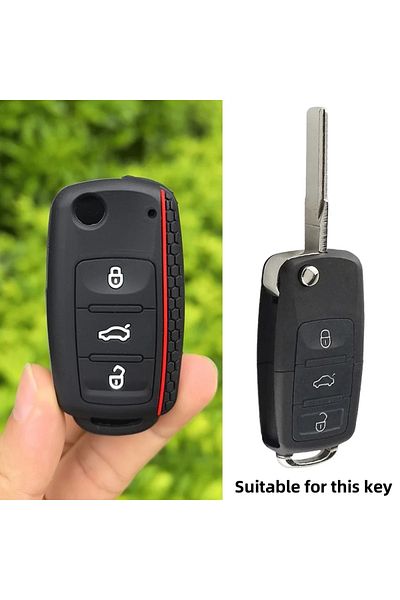 Choice Red Protect Car Key Shell For Volkswagen Polo Passat B5 Golf 4 5 6 Mk5 Mk6 Eos Bora Beetle Tsi New S