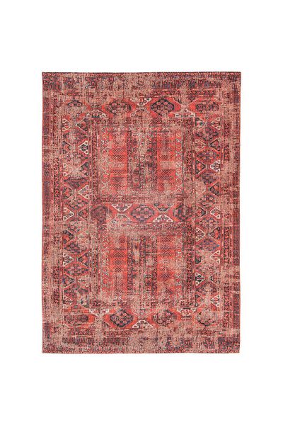 Homelux Rectangular Rug, Cotton, 170X240, Red, Beige, Blue