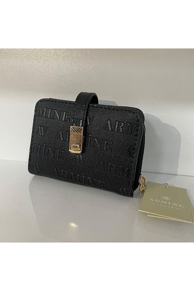 Armine Black Laser Cut Wallet - Arc0105