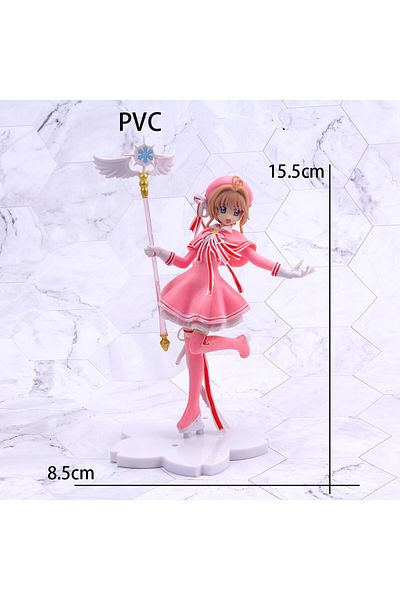 Choice 10-opp bag Anime Lovely Pink Card Captor SAKURA Action Figures Models PVC Figure Model Car Cake Deco