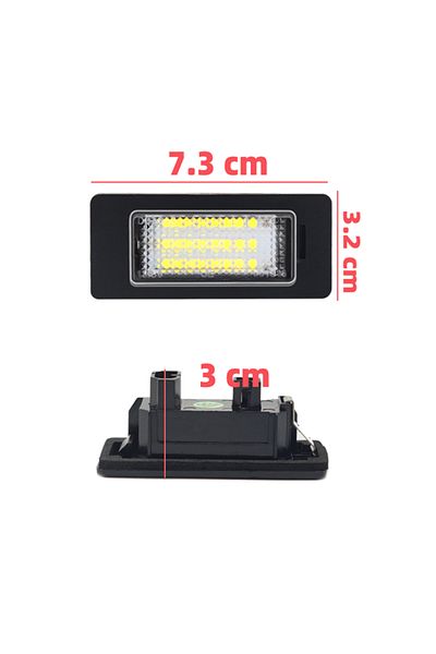 Choice 6000k قطعتان من مصابيح LED لرقم لوحة ترخيص سيارة بي إم دبليو E90 E91 E92 E60 E61 E60 E70 E71 E72 E39 E82 1/3/5/x-seri
