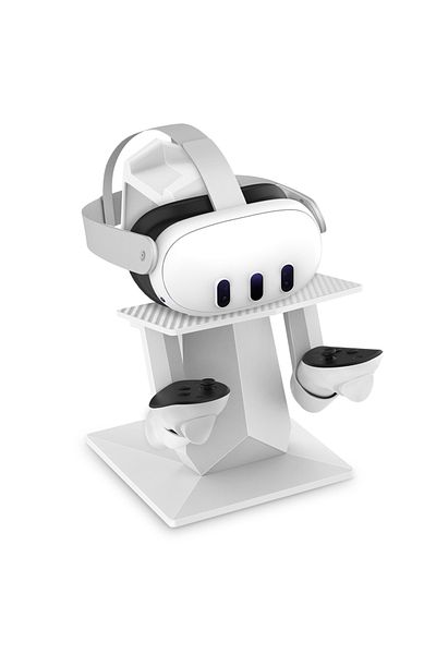 okcsc White Vr Stand Display Holdeand Controller For Meta Quest 3/meta Quest Pro/oculus Quest 2/oculus Que