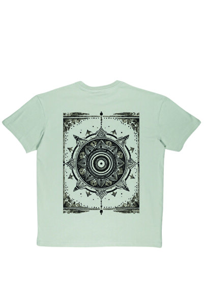 By Caspita Fashion Μπλουζάκι Lenithra Kilim με στάμπα Unisex Oversize γκρι