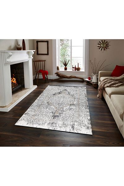 Homelux Debbie rug, rectangular, 195X290, traditional, black, cream, polyester