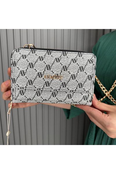 Armine Gray Dotted Bag - AR32402 Model