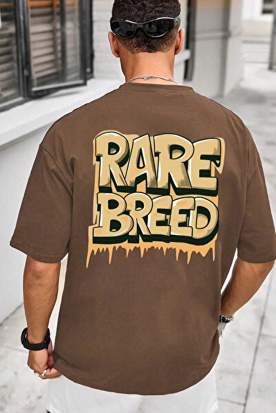 cc collection Rare Breed Back Print Detailed Men's Oversize T-Shirt