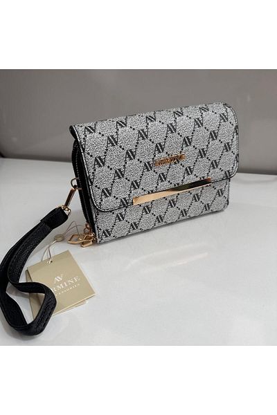 Armine Gray Dotted Portfolio Bag - AR38102