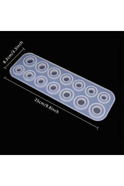 Choice Ring silicone mold DIY Silicone Resin Ring Molds Kit - 14 Sizes, Round & Rhombic Shapes, Easy Demold