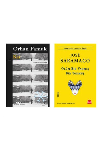 Yapı Kredi Yayınları Kar - Orhan Pamuk - Ölüm Bir Varmış Bir Yokmuş - Jose Sa...