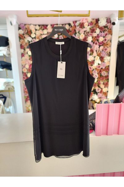 FUAT GÜRSEN Fuat Gürsen Women's Large Size Lined Chiffon Black Intimates